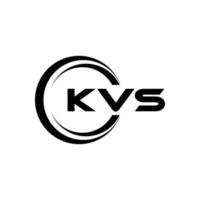 kvs logo ontwerp, inspiratie voor een uniek identiteit. modern elegantie en creatief ontwerp. watermerk uw succes met de opvallend deze logo. vector