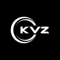 kvz logo ontwerp, inspiratie voor een uniek identiteit. modern elegantie en creatief ontwerp. watermerk uw succes met de opvallend deze logo. vector