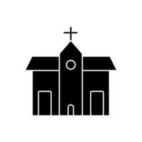 kerk icoon vector. religie illustratie teken. tempel symbool. Christendom logo. vector