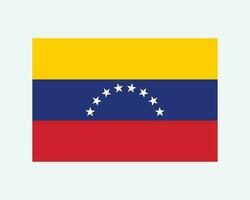 nationaal vlag van Venezuela. Venezolaans land vlag. Boliviaans republiek van Venezuela gedetailleerd spandoek. eps vector illustratie besnoeiing het dossier.