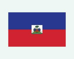 nationaal vlag van Haïti. Haïtiaans land vlag. republiek van Haïti gedetailleerd spandoek. eps vector illustratie.