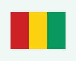 nationaal vlag van Guinea. guinees land vlag. republiek van Guinea gedetailleerd spandoek. eps vector illustratie besnoeiing het dossier.