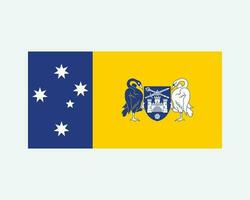 Australisch hoofdstad gebied vlag. federaal hoofdstad gebied van Australië spandoek. eps vector illustratie.