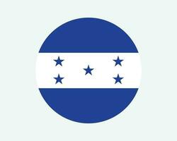 Honduras ronde land vlag. Hondurese cirkel nationaal vlag. republiek van Honduras circulaire vorm knop spandoek. eps vector illustratie