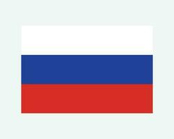 nationaal vlag van Rusland. Russisch land vlag. Russisch federatie gedetailleerd spandoek. eps vector illustratie besnoeiing het dossier.