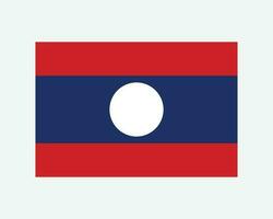 nationaal vlag van Laos. laotiaans land vlag. lao mensen democratisch republiek gedetailleerd spandoek. eps vector illustratie besnoeiing het dossier.
