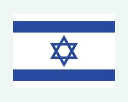 nationaal vlag van Israël. Israëlisch land vlag. staat van Israël gedetailleerd spandoek. eps vector illustratie besnoeiing het dossier.