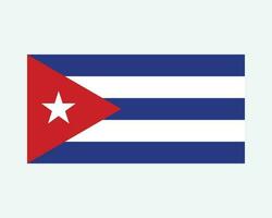 nationaal vlag van Cuba. Cubaans land vlag. republiek van Cuba gedetailleerd spandoek. eps vector illustratie besnoeiing het dossier.