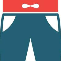 shorts glyph twee kleur icoon voor persoonlijk en reclame gebruiken. vector