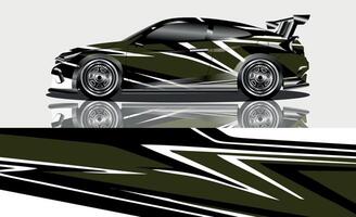 auto livery grafische vector. abstract grunge-achtergrondontwerp voor vinylfolie voor voertuigen en autobranding vector
