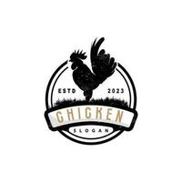 kip logo, voor gebraden kip restaurant, boerderij vector, gemakkelijk minimalistische ontwerp voor restaurant voedsel bedrijf vector