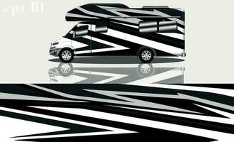 camper auto wraps vector