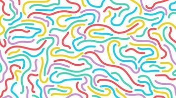 kleurrijk lijn tekening naadloos patroon ontwerp vector illustratie met pastel kleur stijl
