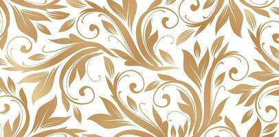 vector illustratie naadloos patroon met sier- gouden kleuren voor modieus modern behang of textiel, boek dekt, digitaal interfaces, prints ontwerpen Sjablonen materialen, bruiloft uitnodigingen