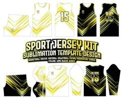 helling geel pijl Jersey ontwerp sportkleding achtergrond vector