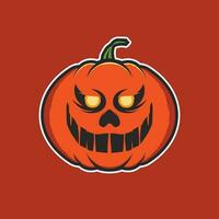 gelukkig halloween pompoen illustratie vector