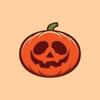 gelukkig halloween pompoen illustratie vector