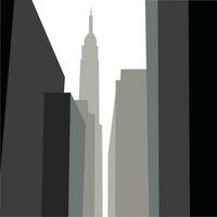 silhouet van stedelijk gebouwen in zwart en wit. kan worden gebruikt voor achtergronden vector