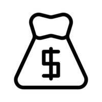 geld zak icoon vector symbool ontwerp illustratie