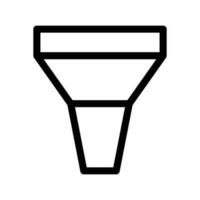 trechter icoon vector symbool ontwerp illustratie