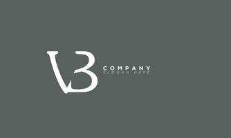 vb alfabet letters initialen monogram logo bv, v en b vector