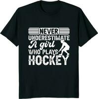 geschenk grappig hockey t-shirt ontwerp vector