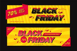 Black Friday-bannervector vector