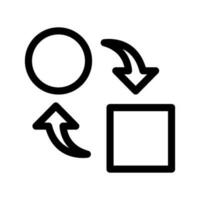 uitwisseling icoon vector symbool ontwerp illustratie