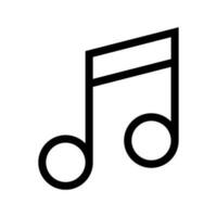 muziek- Notitie icoon vector symbool ontwerp illustratie