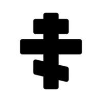 orthodox kruis icoon vector symbool ontwerp illustratie