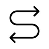 routebeschrijving icoon vector symbool ontwerp illustratie