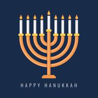Traditionele Menorah voor het Joodse Hanukkah Festival vector