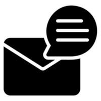 e-mail glyph-pictogram vector