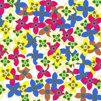 abstract bloemen naadloos patroon ontwerp vector