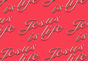 jezus letters patroon vector