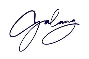 handtekening serie g ontwerp illustratie vector