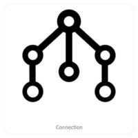 verbinding en netwerk icoon concept vector