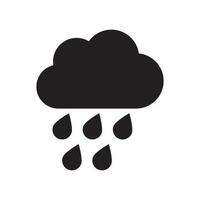 regen icoon in modieus vlak stijl. wolk regen symbool voor uw web plaats ontwerp, logo, app, ui. modern voorspelling storm teken. vector
