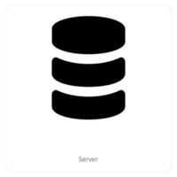 server en databank icoon concept vector