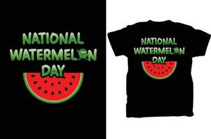 watermeloen dag t overhemd ontwerp vector