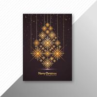 Huw kerstboom brochure ontwerp van de sjabloon vector