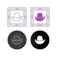 cowboy hoed vector icoon