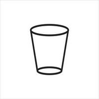 glas van water icoon vector illustratie symbool