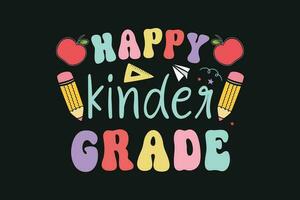 gelukkig kinder garde kinderen vector t-shirt