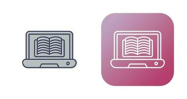 online bibliotheek vector icoon