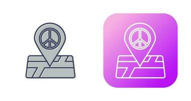 vrede plaats vector icoon