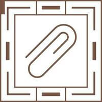 paperclip vector pictogram