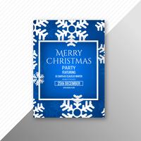 Mooi vrolijk de brochureontwerp van het Kerstmiskaartmalplaatje vector