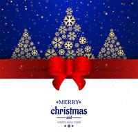 Merry christmas card decoratieve achtergrond vector
