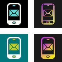 smartphone mail vector icoon